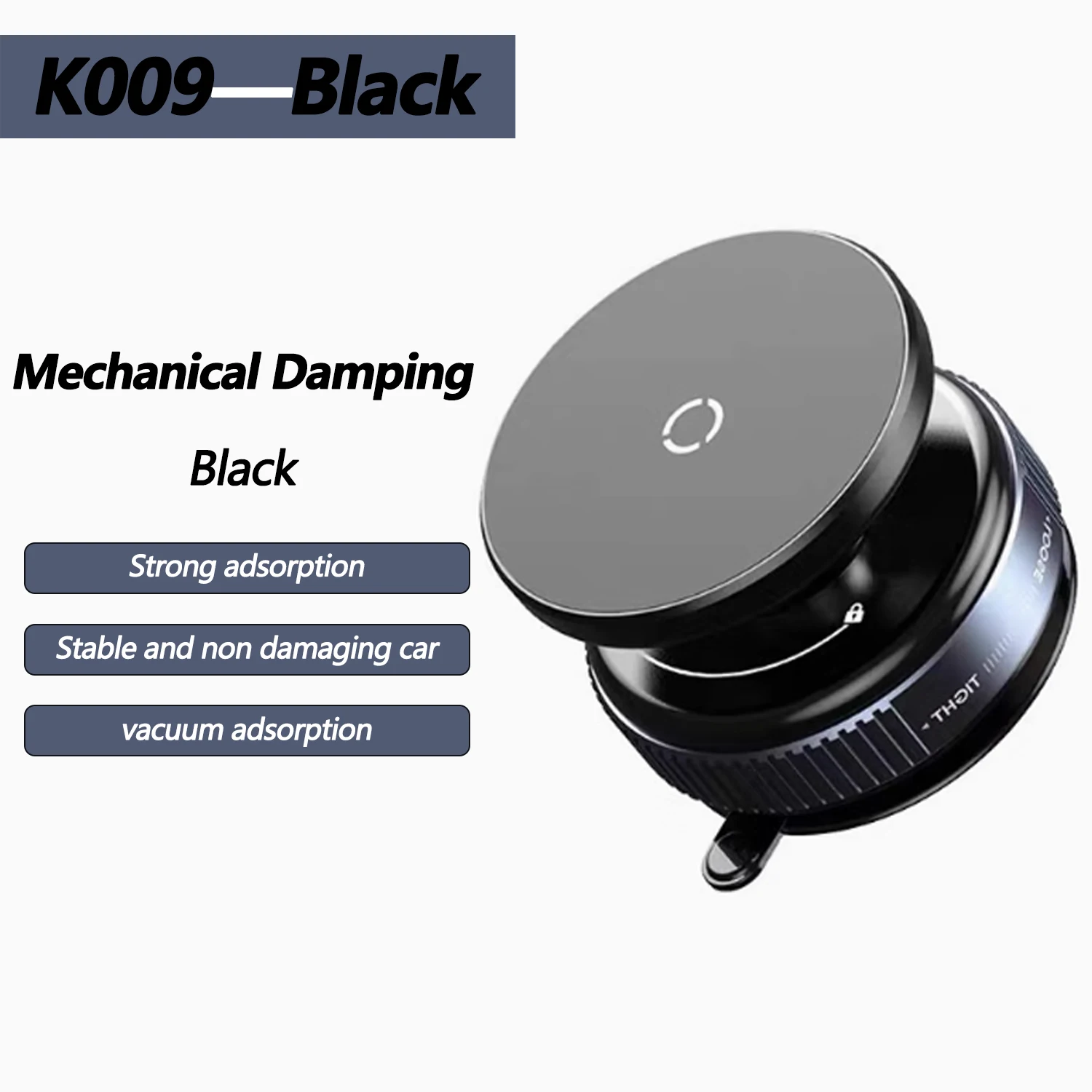 

K009/K007 Сильный магнитный автомобильный держатель для телефона, складной дизайн 360° ° Регулируемое вакуумное крепление для автомобиля/стола/ванной комнаты/универсального использования