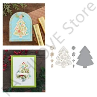christmas tree metal cutting dies for scrapbooking template photo album craft supplies paper card decoration embossing handcraft