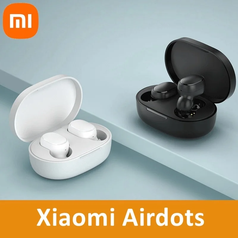 

2021 Xiaomi Redmi Airdots 2 White Bluetooth Earphones Airdots2 TWS Mi True Wireless Earbuds Gaming Headsets With Mic Auto Pair