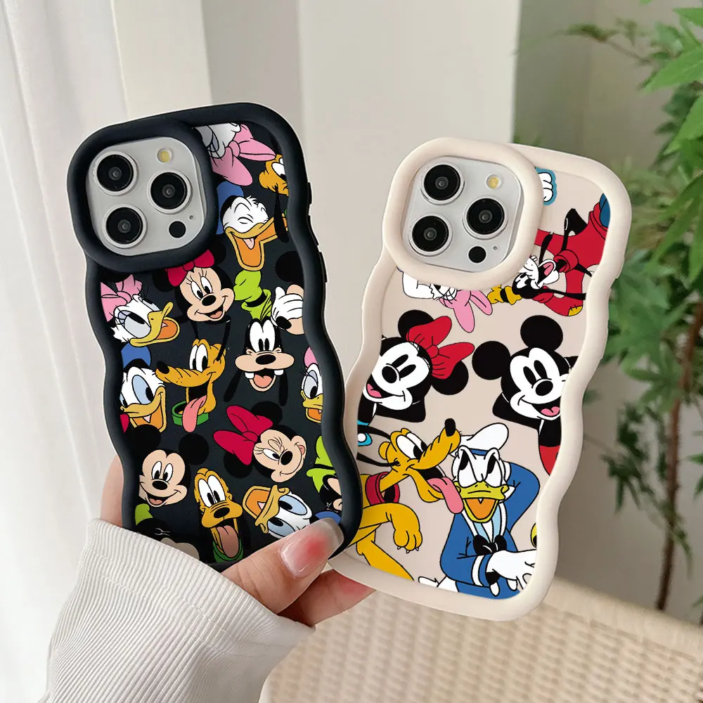 Милый мультяшный Забавный чехол для телефона с Микки-Микки Samsung S24 S23 S22 S21 S20 FE Ultra J7