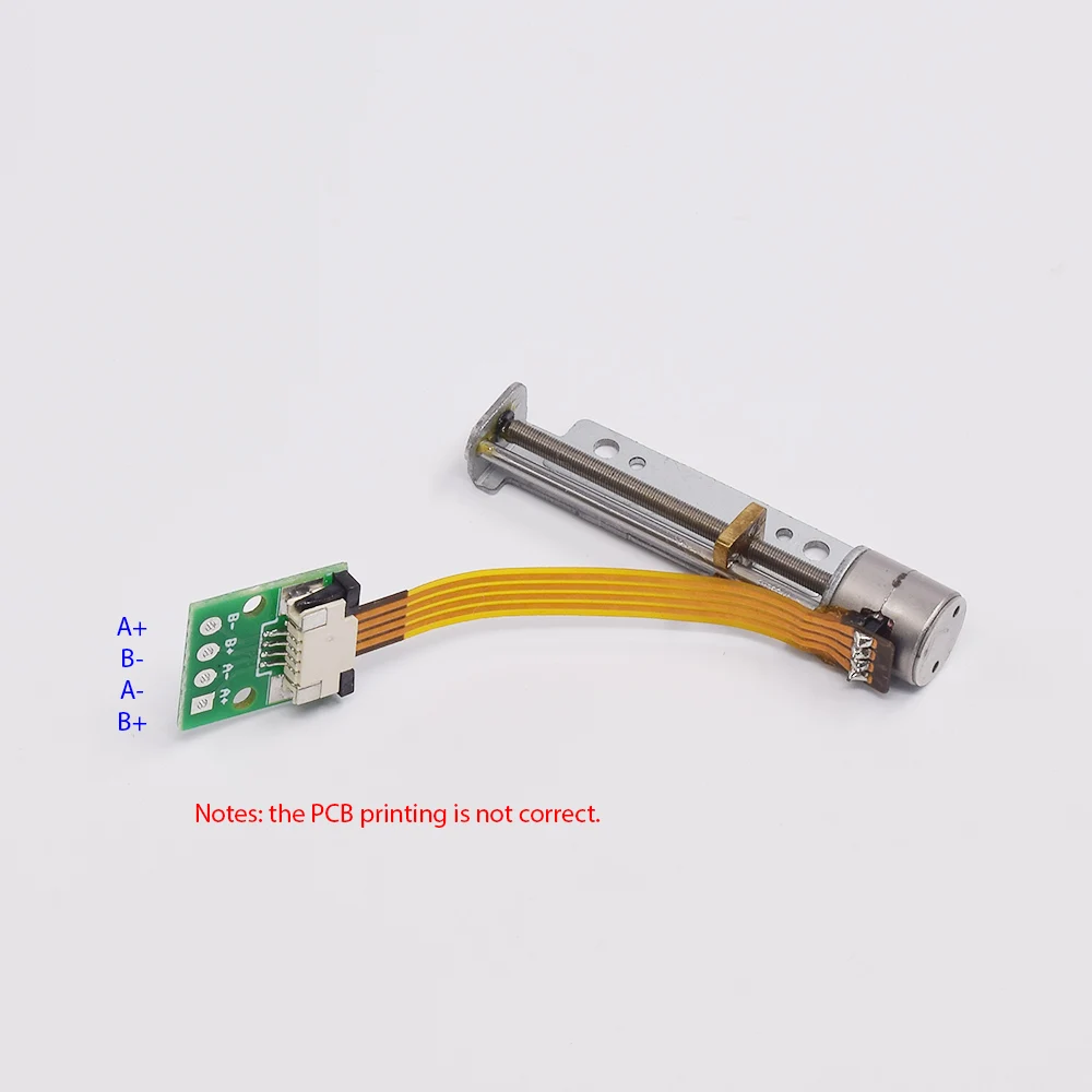 

DC 5 В-6 В Micro Mini 8 мм 2-фазный 4-проводной шаговый винт Вал Шаговый двигатель Положение Прецизионный линейный привод Винт Слайдер-гайка