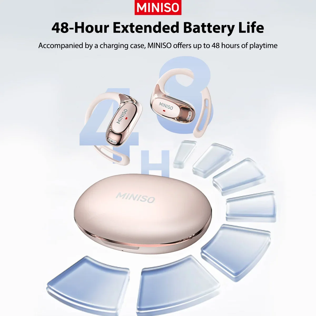 Фото MINISO MS202 Bluetooth V6.0 Наушники OWS Беспроводные наушники Музыка Стере AI Наушники-переводчики Низкая задержка Длительный срок службы №2