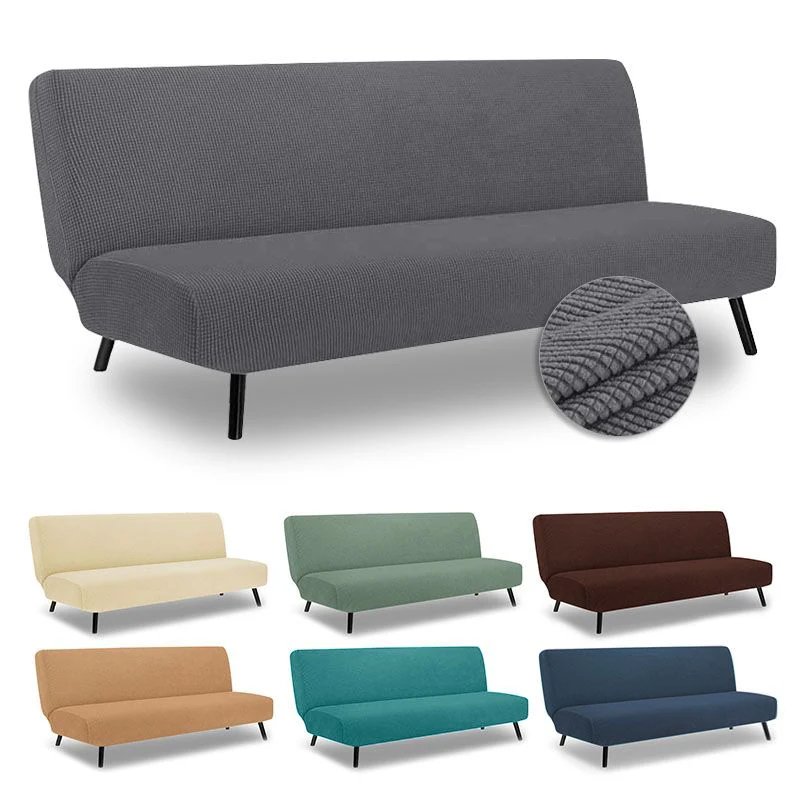 

Polar Fleece Sofa Bed Cover Armless Folding Sofa Bench Cover Sofa CoverFurniture Cover