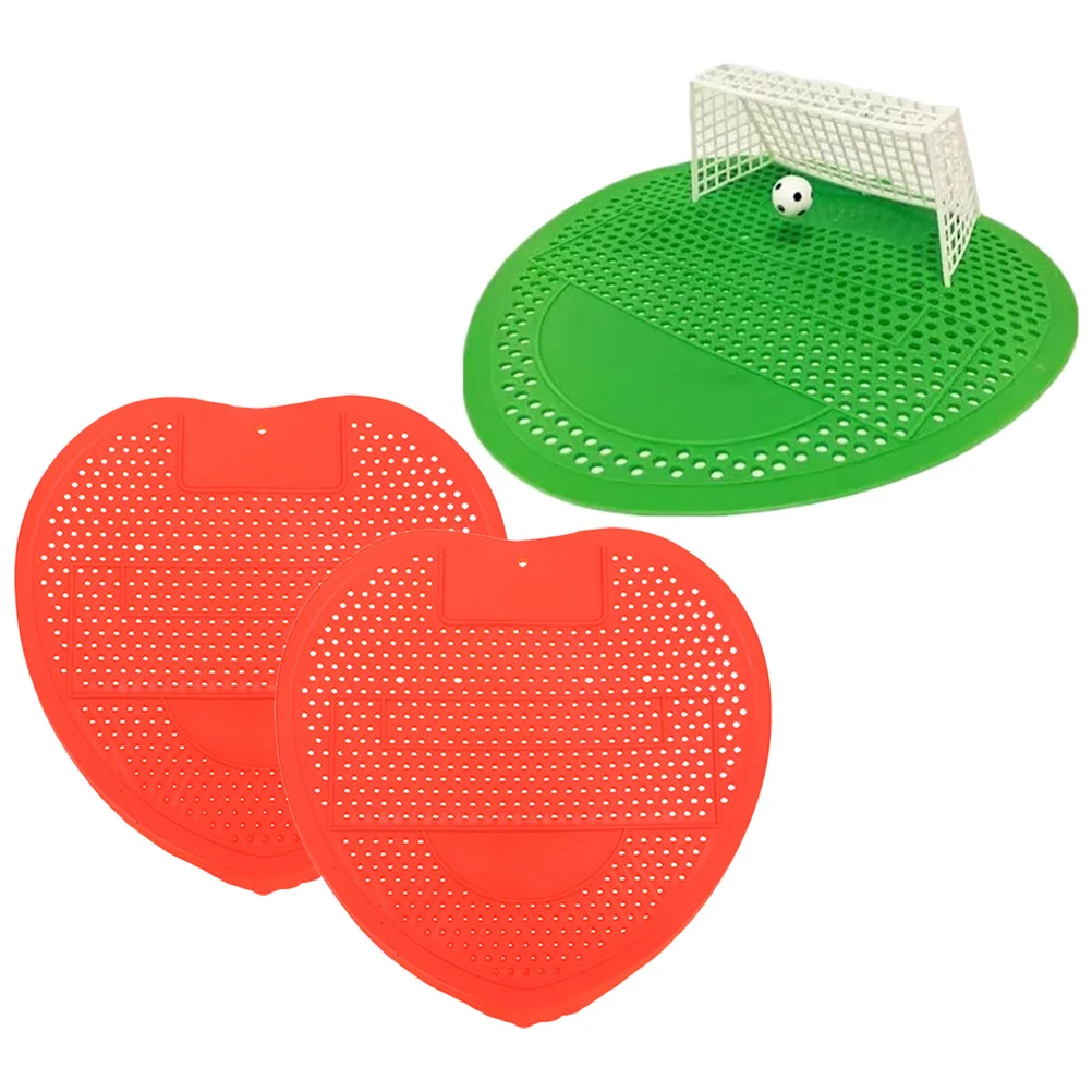 

3 Pcs Men Toilet Urinal Screens Deodorizer Triangle Scented Plastic Supplies Restroom Man
