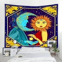 sun face decorative tapestry mandala boho hippie wall tapestry home decor tapestry gypsy champo witchcraft decorative tapestry