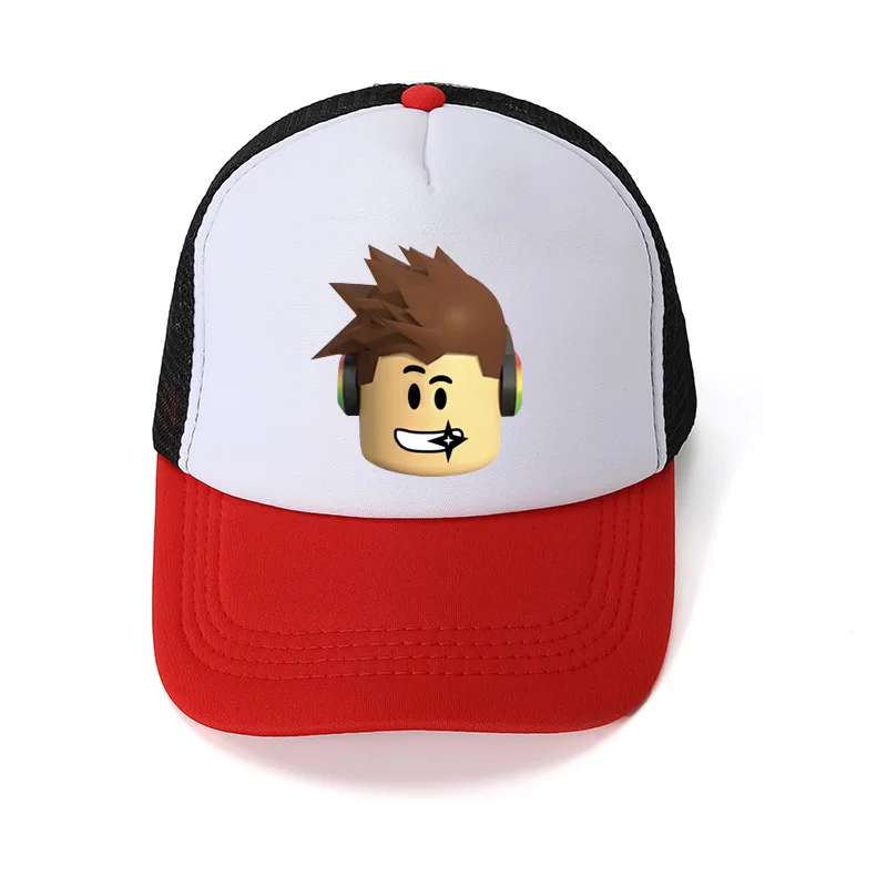 Бейсболка Roblox с мультяшным рисунком Модная студенческая игровая Кепка