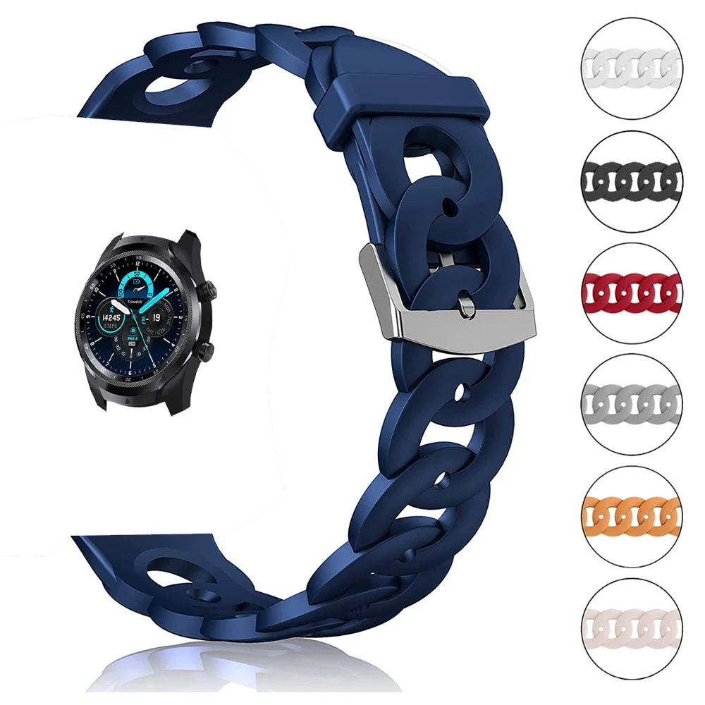 Силиконовый ремешок для смарт-часов TicWatch Pro3 Ultra GPS Pro 3 LTE/2021/GTX - Цена: 188