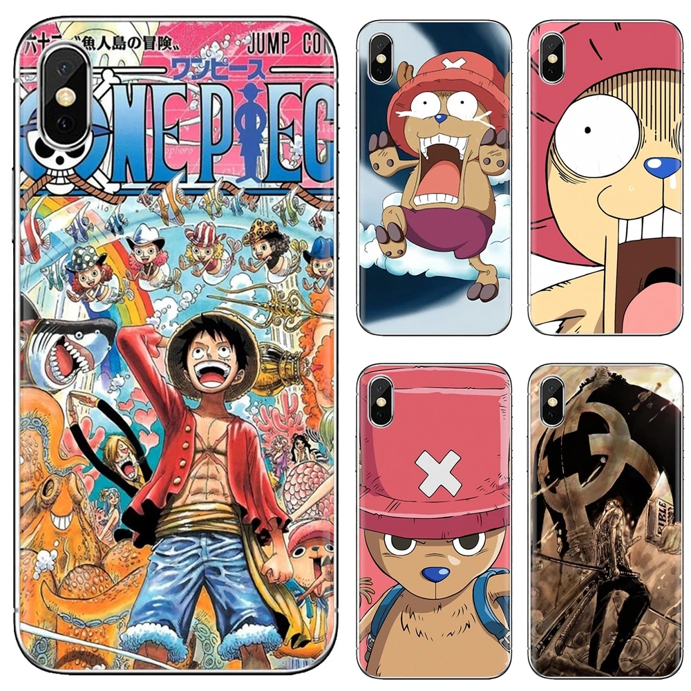 

TPU Cases Cover For iPhone 10 11 12 13 Mini Pro 4S 5S SE 5C 6 6S 7 8 X XR XS Plus Max 2020 Art anime One Piece luffy Law Chopper