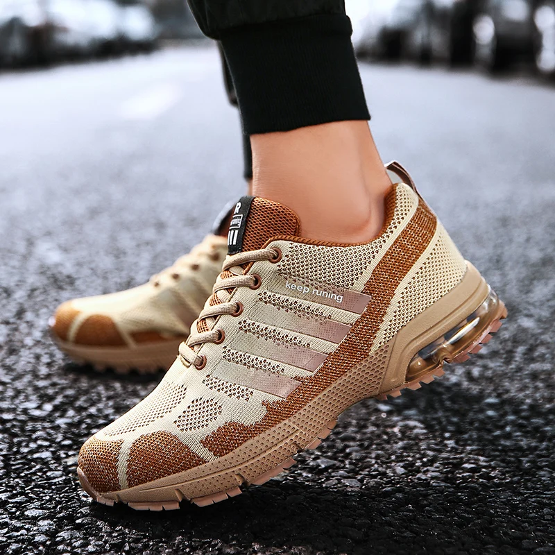 Sports shoes neutral fashion soft bottom shock absorption air cushion light training gym track and field sports running shoes