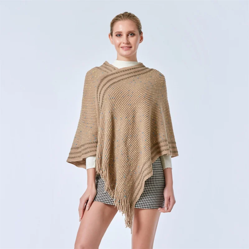 

Новинка 2023, прямые продажи в европейском и американском стиле на осень и зиму, цветной пуловер в горошек большого размера, блузка, трикотажная свободная многофункциональная одежда