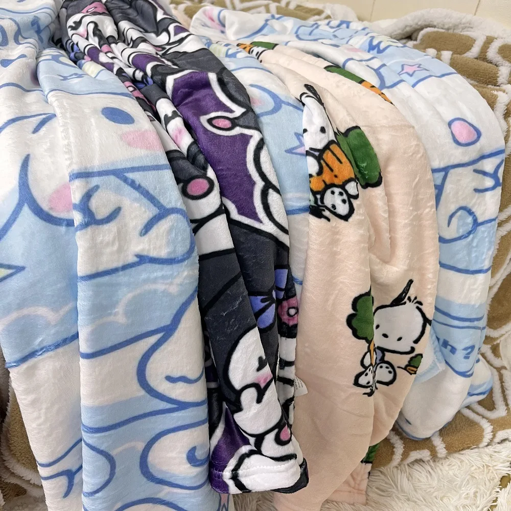 Фланелевое Одеяло с рисунком коричного цвета