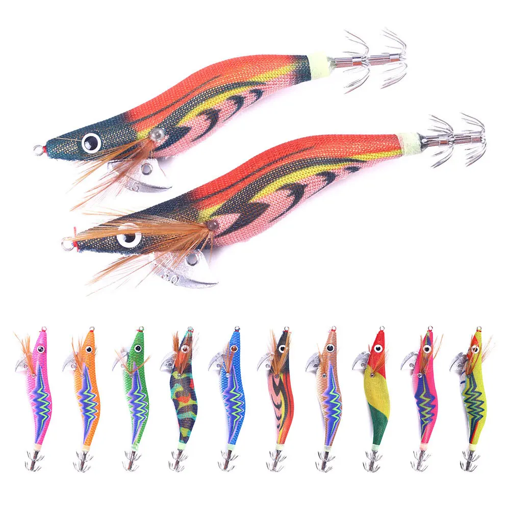 

WHYY Luyamu Shrimp Bait 2.5 # 3.0 # Japan Squid Hook Bait Fish Bait Spinner Lure Catfish Carp Fishing Artificial Bait Bass Lure