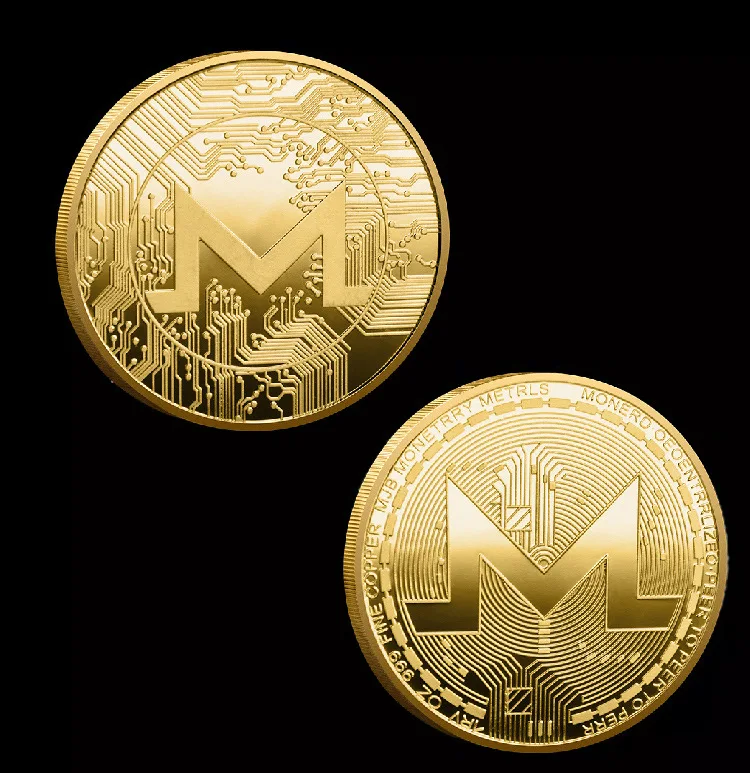 

Металлическая монета Bitcoin