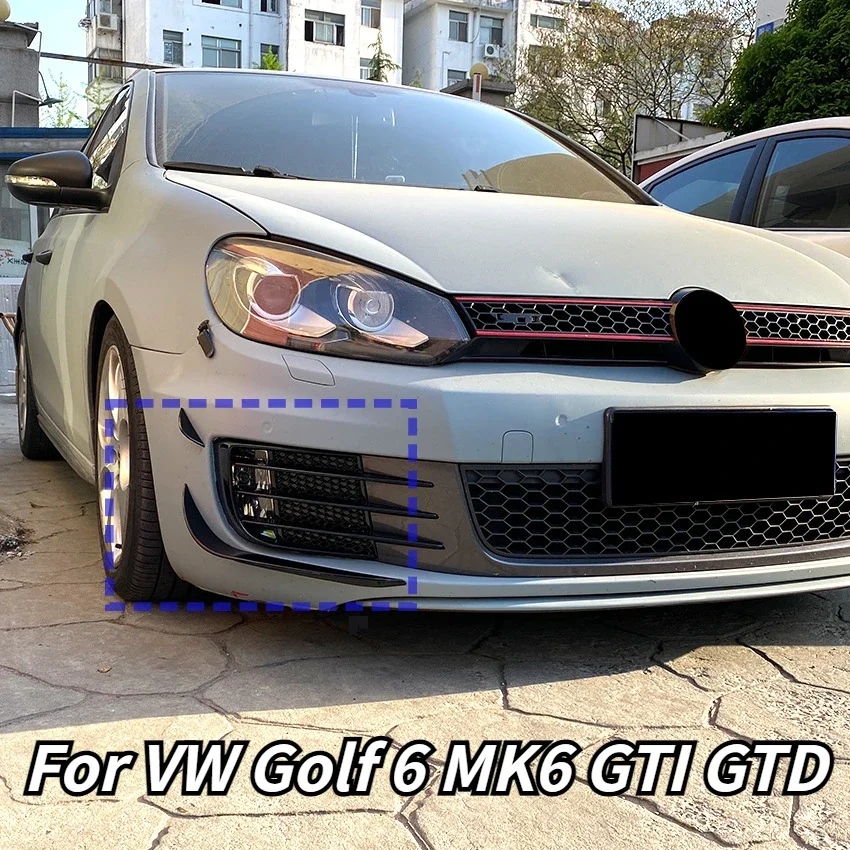 Для VW Golf 6 MK6 GTI GTD 2009 2010 2011 2012 2013 передний бампер автомобиля боковой спойлер