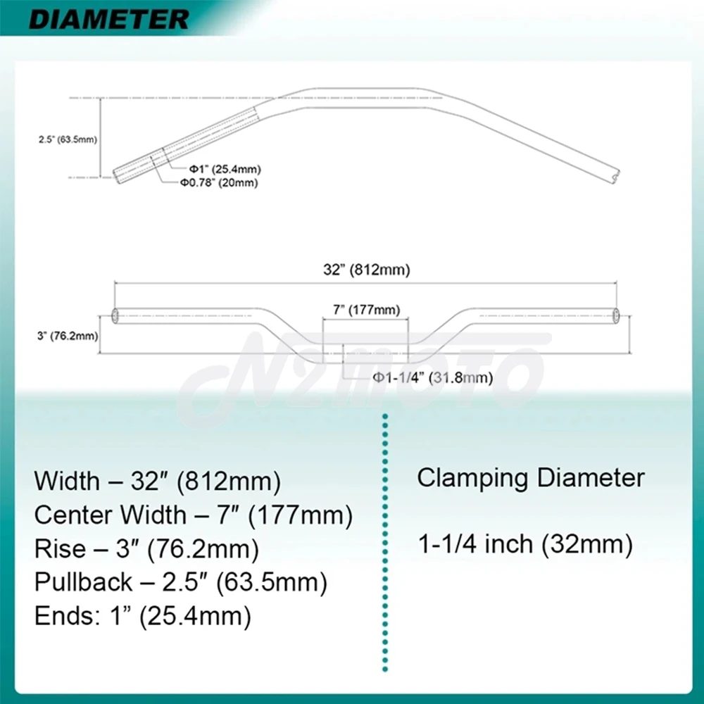 Крепление на руль 4-14 дюймов для Harley Sportster Dyna Softail 2018 + Road King 2014 Универсальный 32 мм