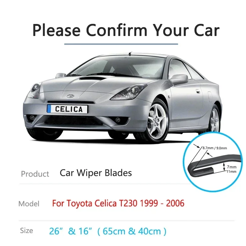 Для Toyota Celica T230 1999 2000 2001 2002 2003 2004 2005 2006 щетки для лобового стекла аксессуары