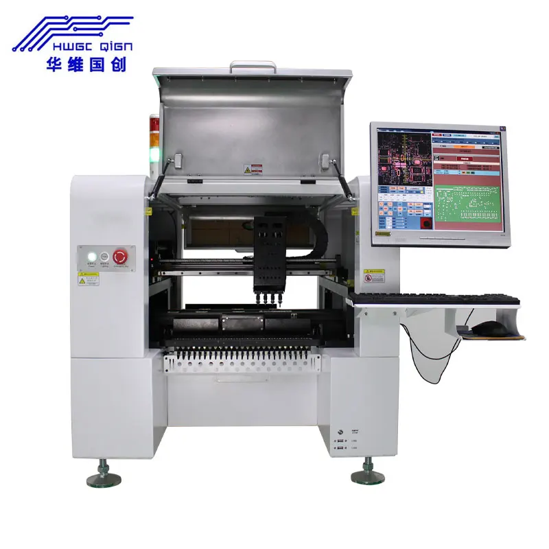 Top Quality Pick and Place SMT Machine PCB Chip Mounter Led Manufacturing Machine With Guide Rail For 0201 Solar Mounting System