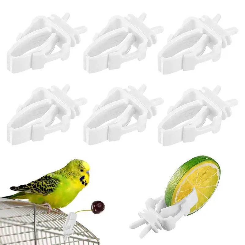 

6/12 шт., зажимы для кормления попугаев, фруктов, овощей