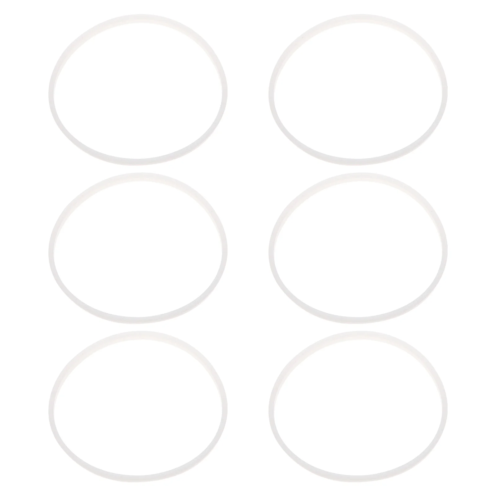 

6Pcs Rubber Ring for Juicer Juicer Replacement Sealing Ring- ring Silicone Gasket for Juicer White