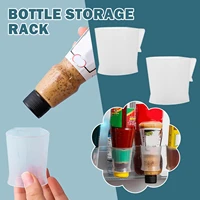 2pcs storage box for refrigerator side door hanging seasoning bottle rack vinegar organizer kitchen accessories