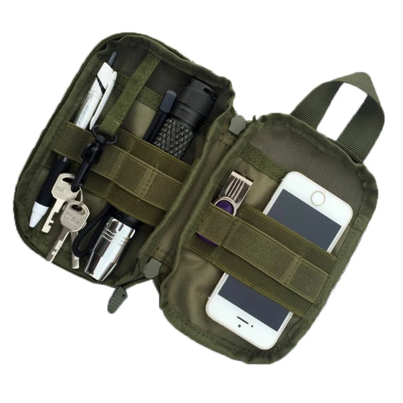 

1000D Nylon Tactical Bag Outdoor Molle Military Waist Fanny Pack Mobile Phone Pouch Belt Waist Bag EDC Gear Bag Gadget