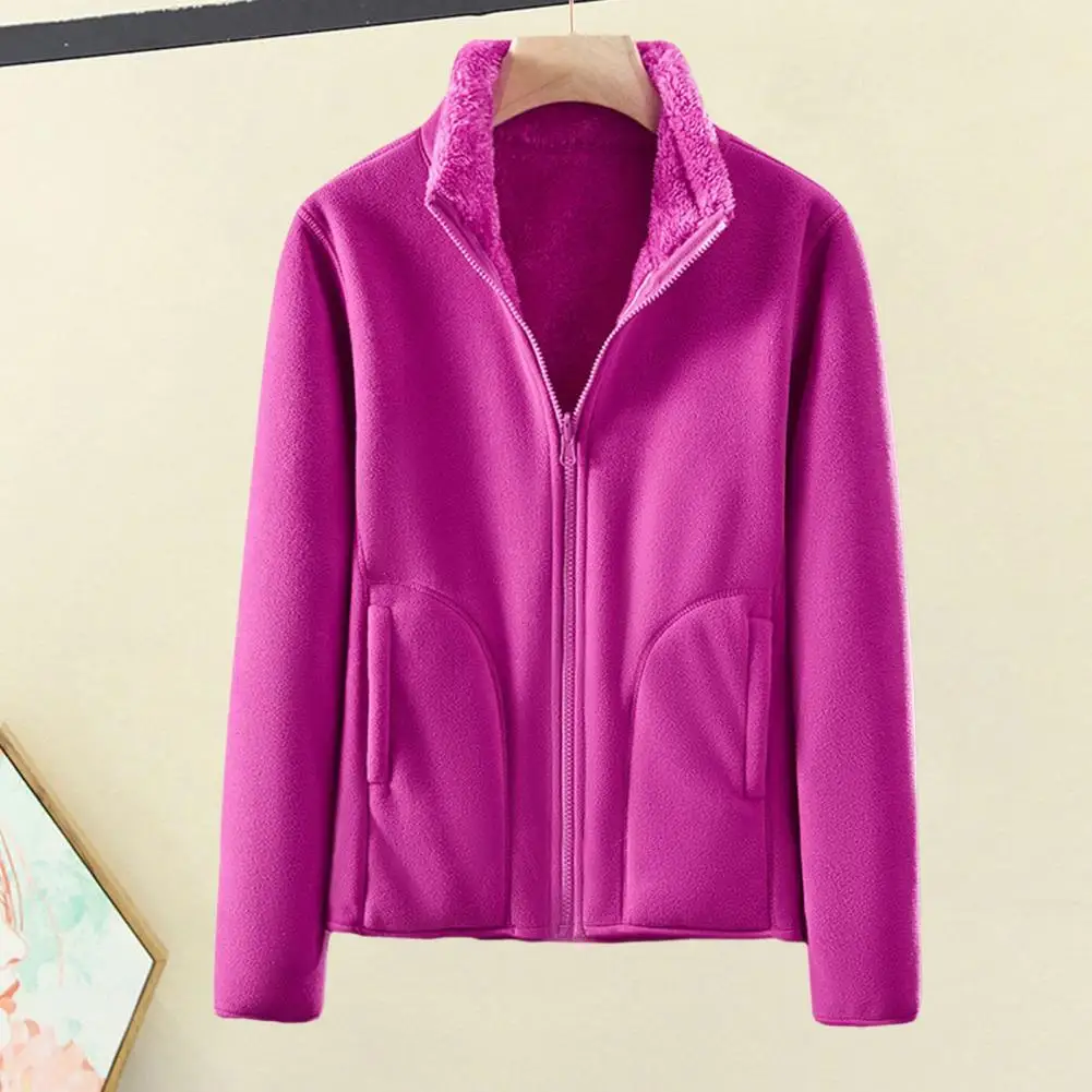 

Женское зимнее пальто с воротником-стойкой, с длинным рукавом