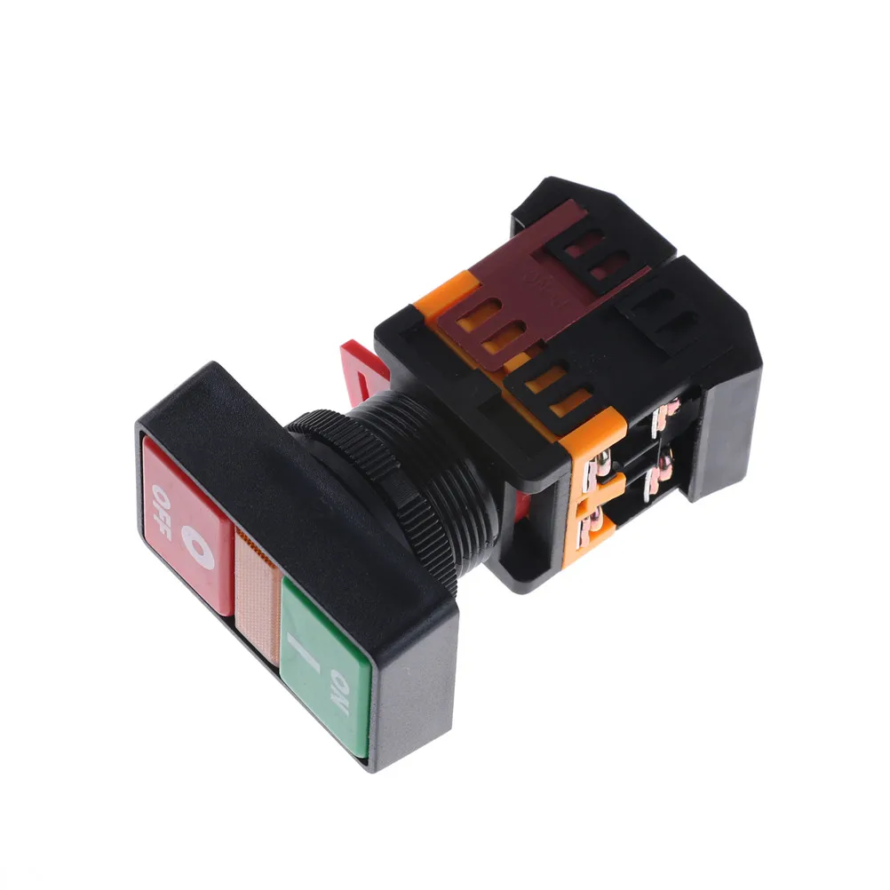 PPBB-30N 220V AC LED красный зеленый вкл/выкл Запуск Стоп Мгновенный кнопочный переключатель