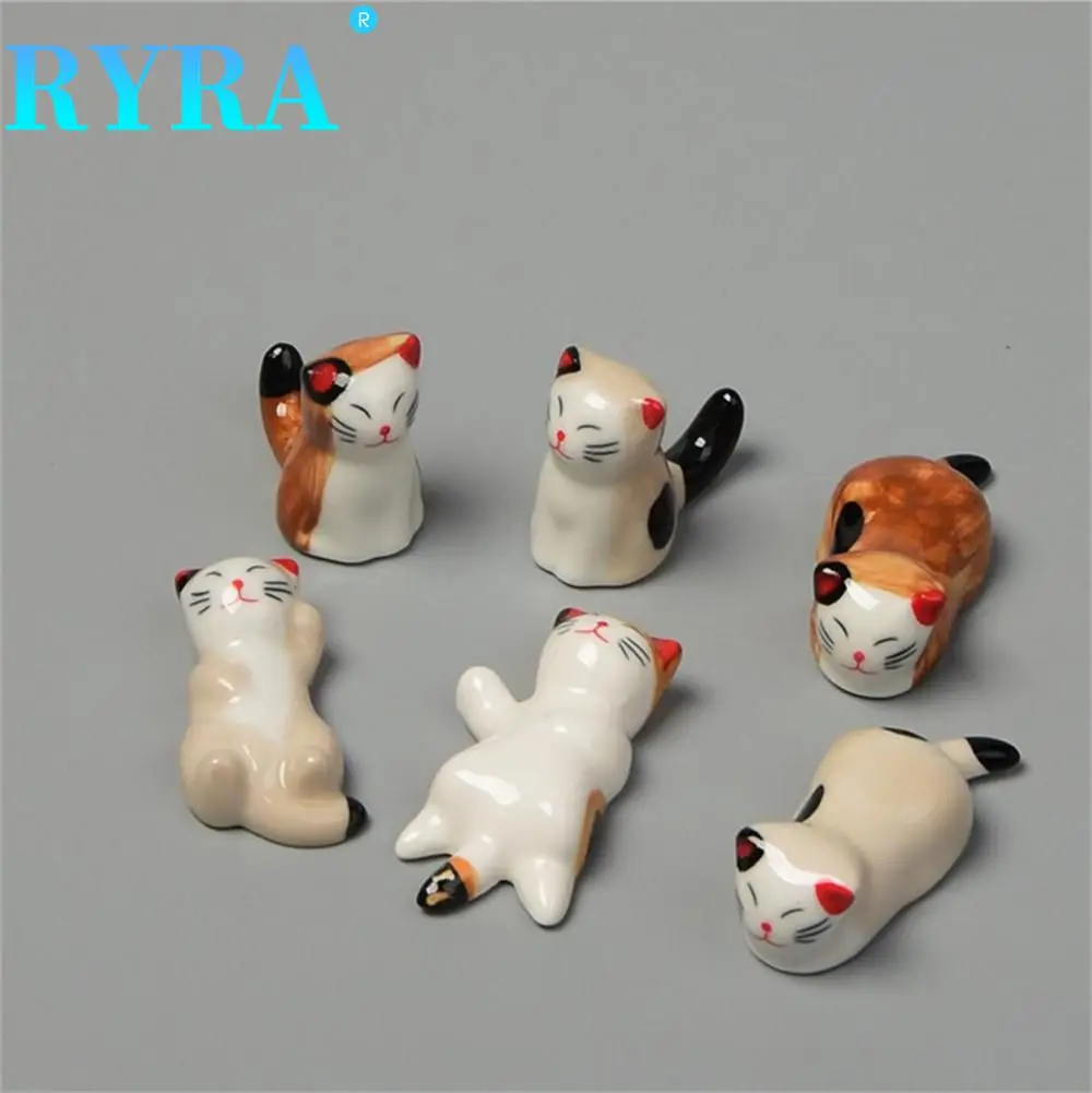 

Lucky Cat Chopsticks Stand Ceramic Cat Chopsticks Rack Creative Tableware Tool Chopstick Rack Pillow Rest Cute Chopsticks Holder