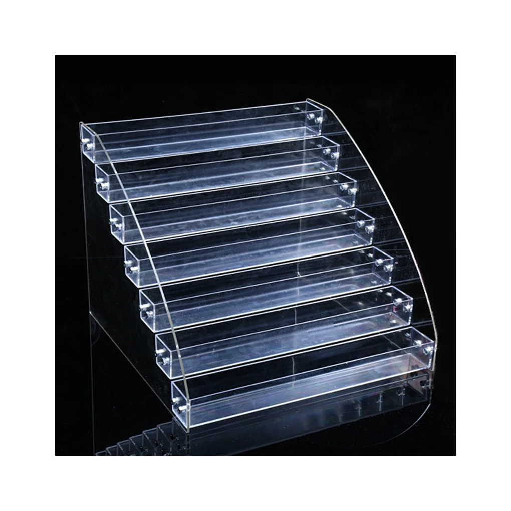 

Nails Oils 7 Tier Polish Storage Box Transparent Display Shelf Essential Glass Stand Varnish Rack Holder Acrylic