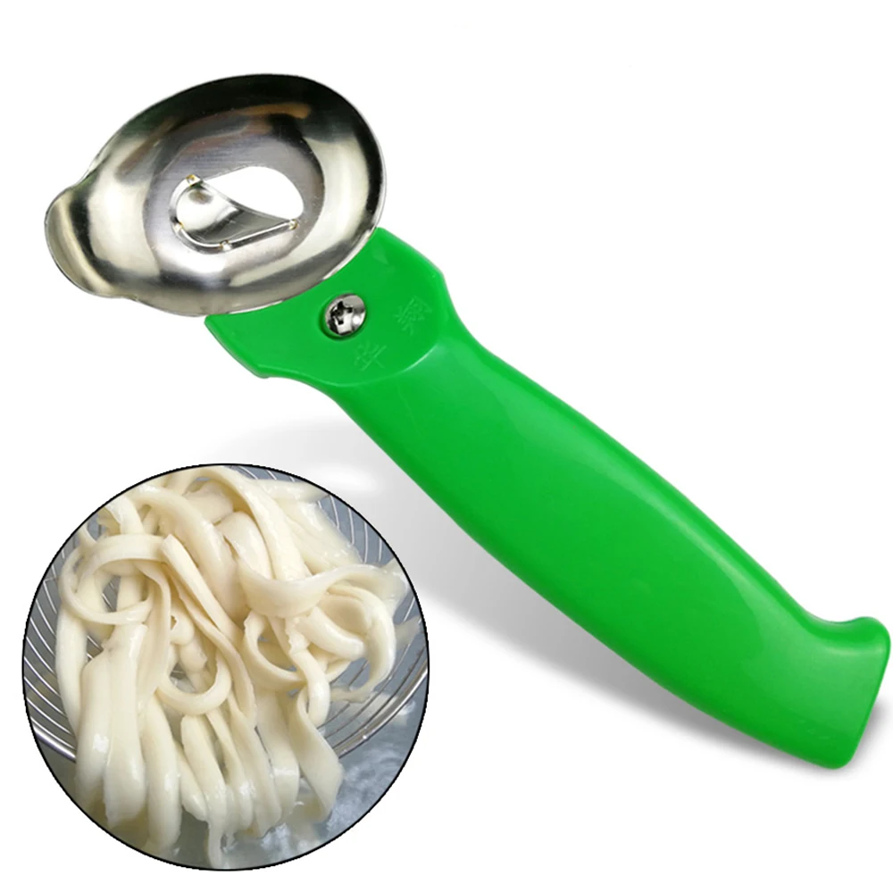 

New Stainless Steel Sliced Noodles Manual Noodle Making Tool Pasta Maker Machine Roller Cutter For Knife Shaved Surface Tool