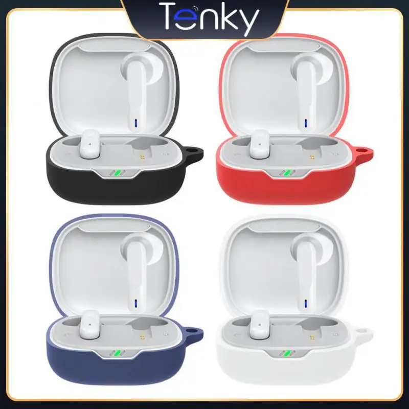 

With Hook Earphone Protective Cover Wear-resistant Silicone Case Multicolor Earphone Case For W300tws Washable