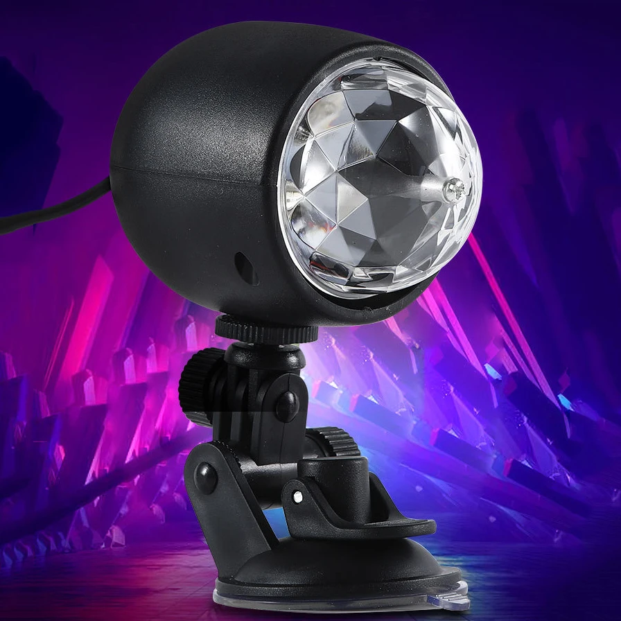 

Eloovve Disco Ball Lamp Bracket or Osculum Design for Car Mini USB Charging Party Light for Home, Room Decoration,Gifts,KTV, Bar