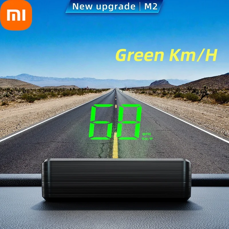 

Автомобильный спидометр Xiaomi KM/H HUD, головной дисплей, цифровой скоростной метеометр, GPS-компас, многофункциональный автомобильный проектор на лобовое стекло
