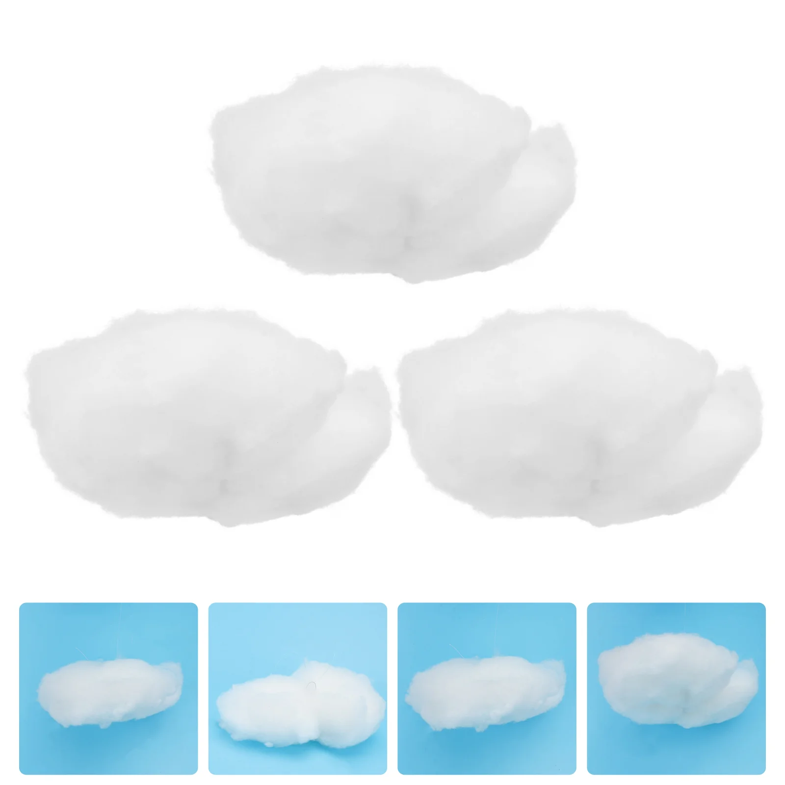 

3Pcs Simulated Cloud Wedding Pendant Ceiling Hanging Decoration Floating White Cloud Hanging Clouds for