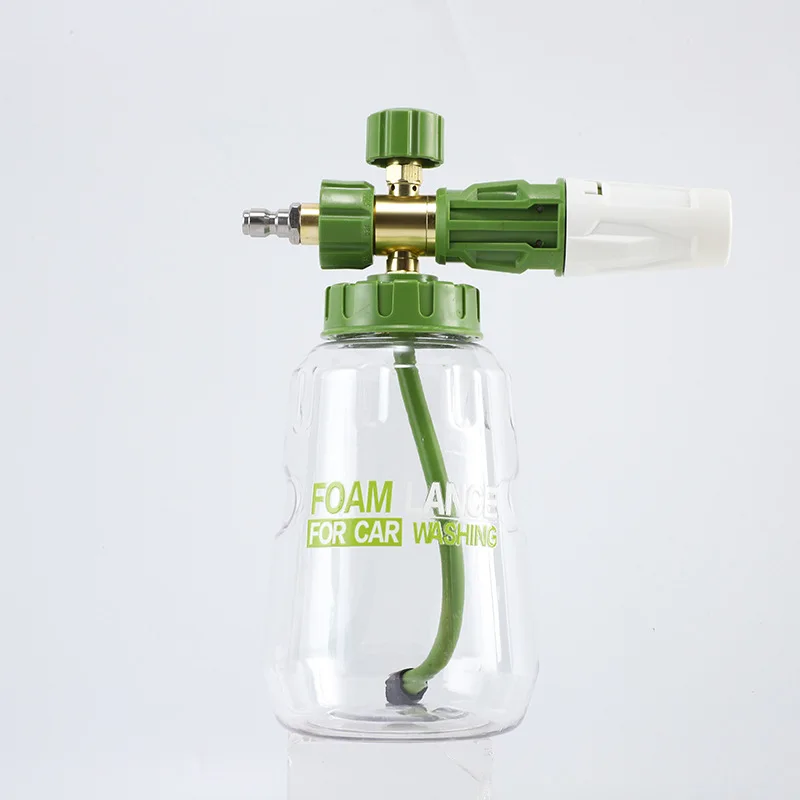 

Автомойка, наконечник для пены для снега, 1000 мл, генератор пены, 1/4 дюйма, быстроразъемное соединение для пистолета для мойки высокого давления, распылитель пены для мойки автомобиля