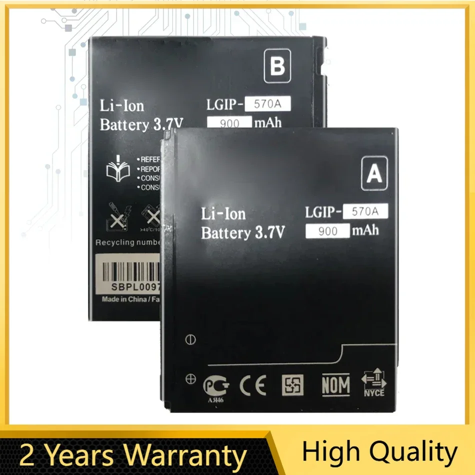 LGIP-570A 900 мАч аккумулятор мобильного телефона для LG KC550 KC780 KF700 KP500 KX500 KC560 KV500 Bateria