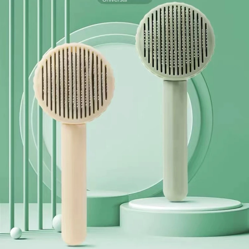 

Pet Cat Brush Dog Comb Self Cleaning Slicker Brush For Cat Dog Hair Removes Tangled Pet Hair Massages Comb Cats Accessories