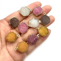 wholesale 1pcbag natural stone agate necklace pendant 9x13mm crystal teeth charm jewelry diy earring bracelet hairpin accessory