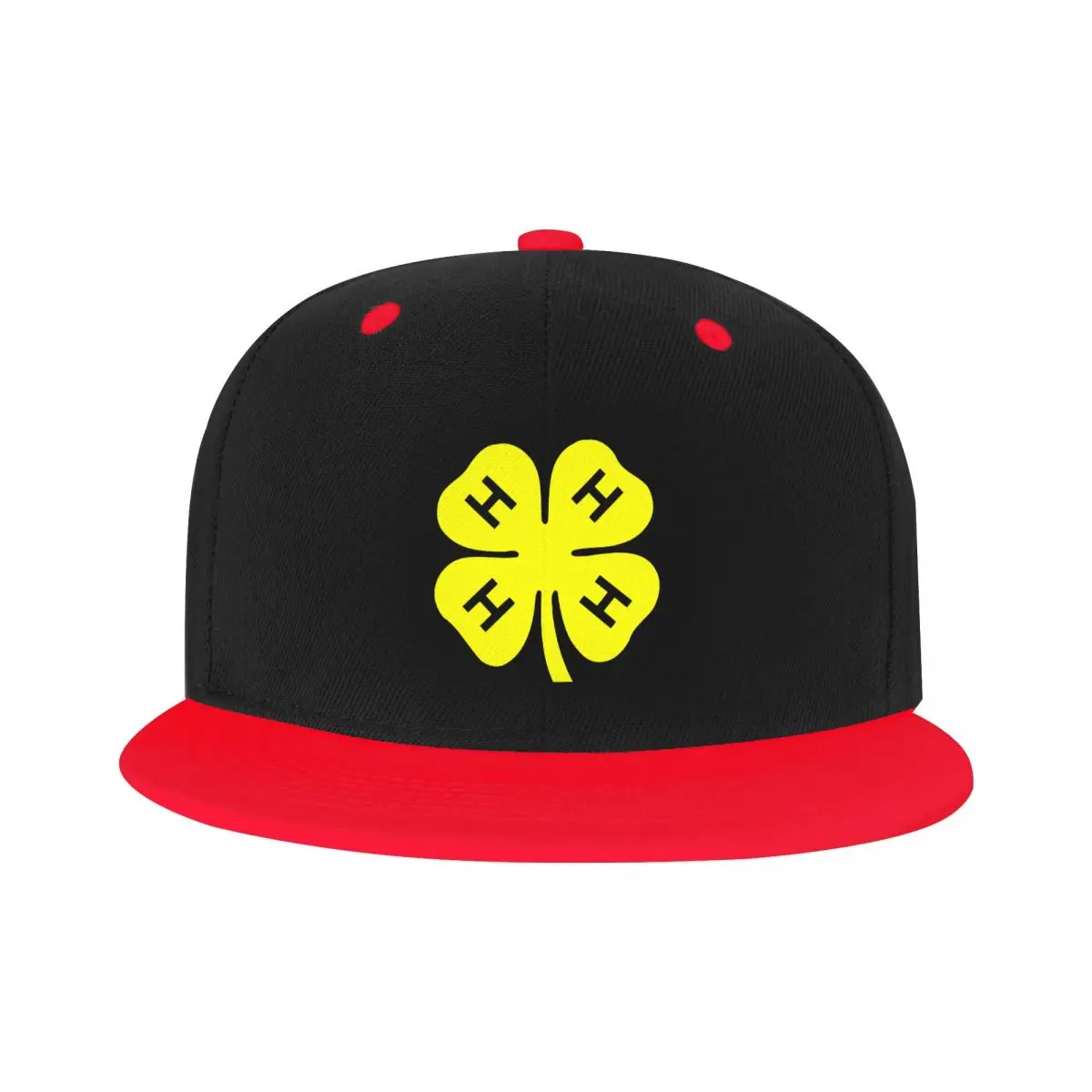 

Fashion Yellow 4H Four Leaf Clover Hip Hop Baseball Caps for Women Men Adjustable Dad Hat Snapback