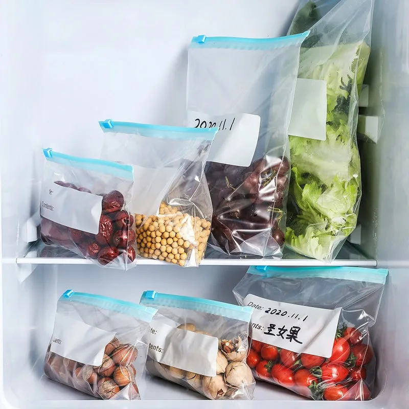 

Reusable Bag Food Packaging Eco Friendly Products Freshkeeping Bags Household Economical Selfsealing Bags Refrigerator Freezing