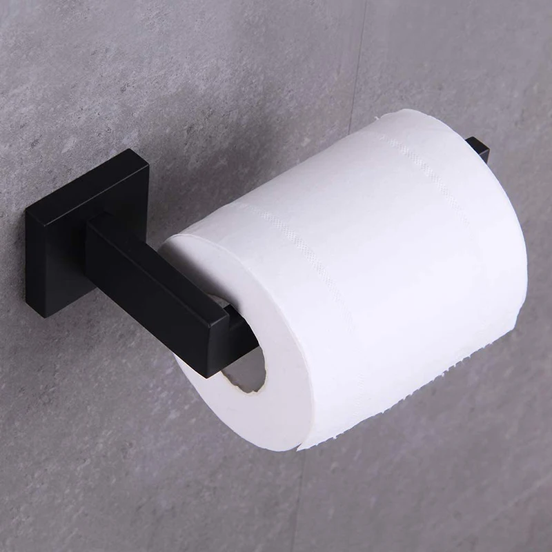 

Toilet Wall Mount Toilet Paper Holder Stainless Steel Bathroom Kitchen Roll Paper Accessory Tissue Towel Accessories Holders