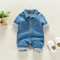 ienens kids baby boy jumper girls clothes pants denim shorts jeans overalls toddler infant jumpsuits newborn clothing tracksuits