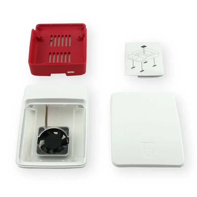 Официальный Корпус для Raspberry Pi 5 ABS чехол красный и белый корпус с контролем