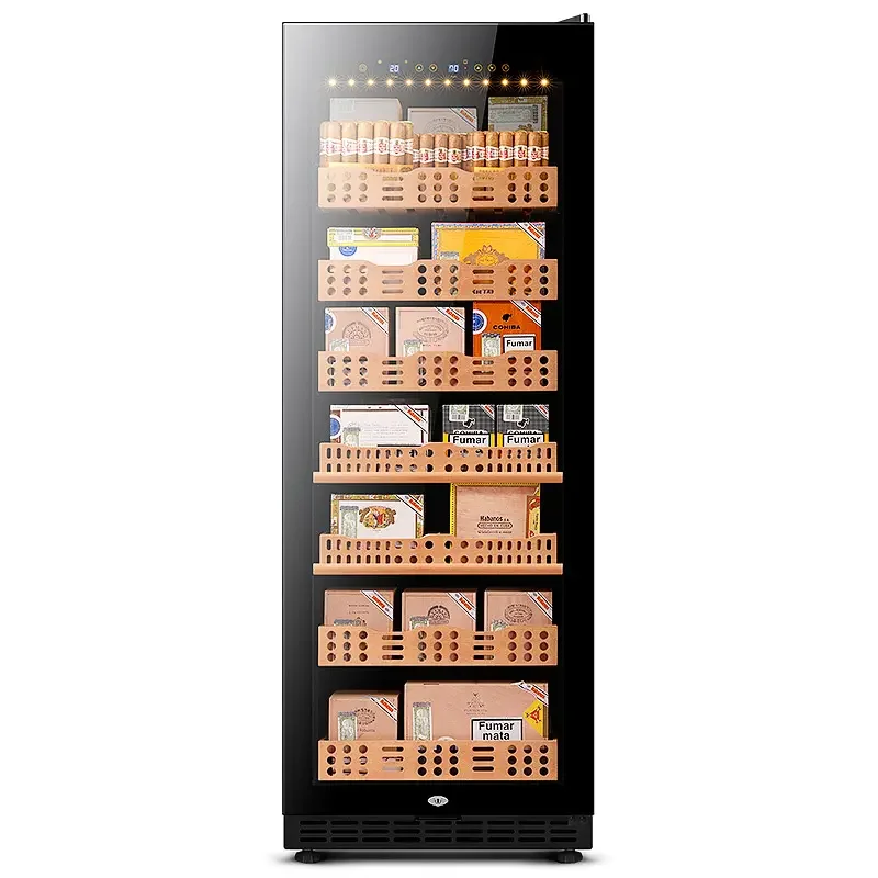 Электронный охладитель хьюмидор с компрессором 300 штук для сигар контролем