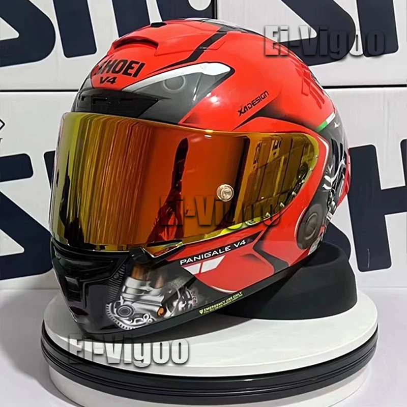 

X-Spirit III X14 Panigale V4 Helmet Panigale Custom Race Paint Red Color Full Face Motorcycle Helmet