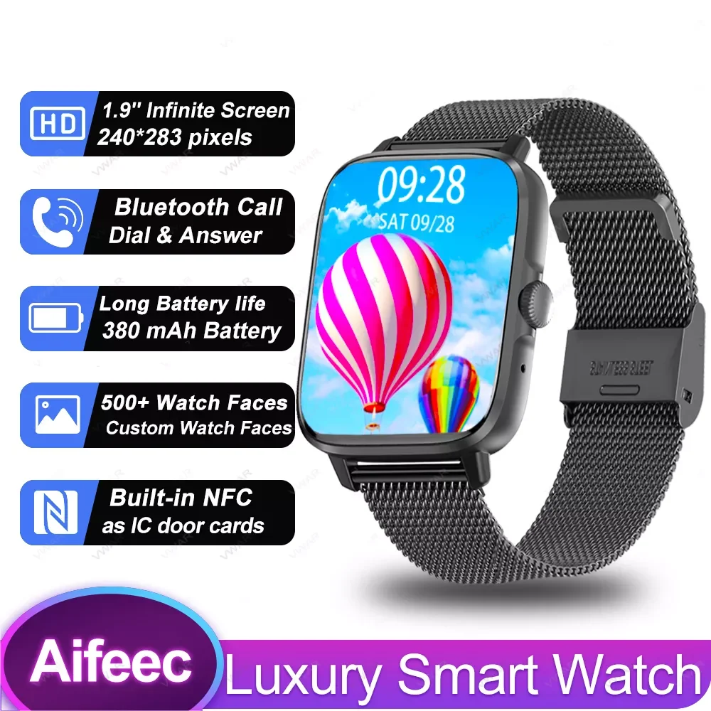 

2022 NEW GTS3 Pro Smart Watch NFC Bluetooth Dial Call 1.9" Infinite Screen Smartwatch Wireless Charger Sport Fitness Tracke