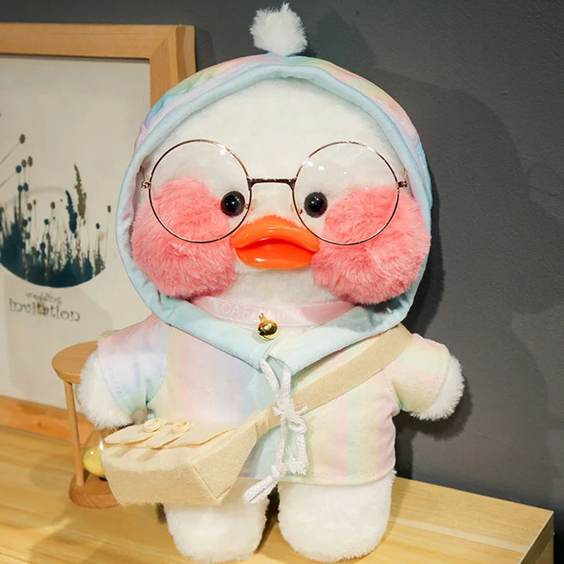 

Kawaii 30cm Bonito Lalafanfan Café Pato Pano Brinquedo De Pelúcia Animal Travesseiro Criativo Presente Aniversário Crianças