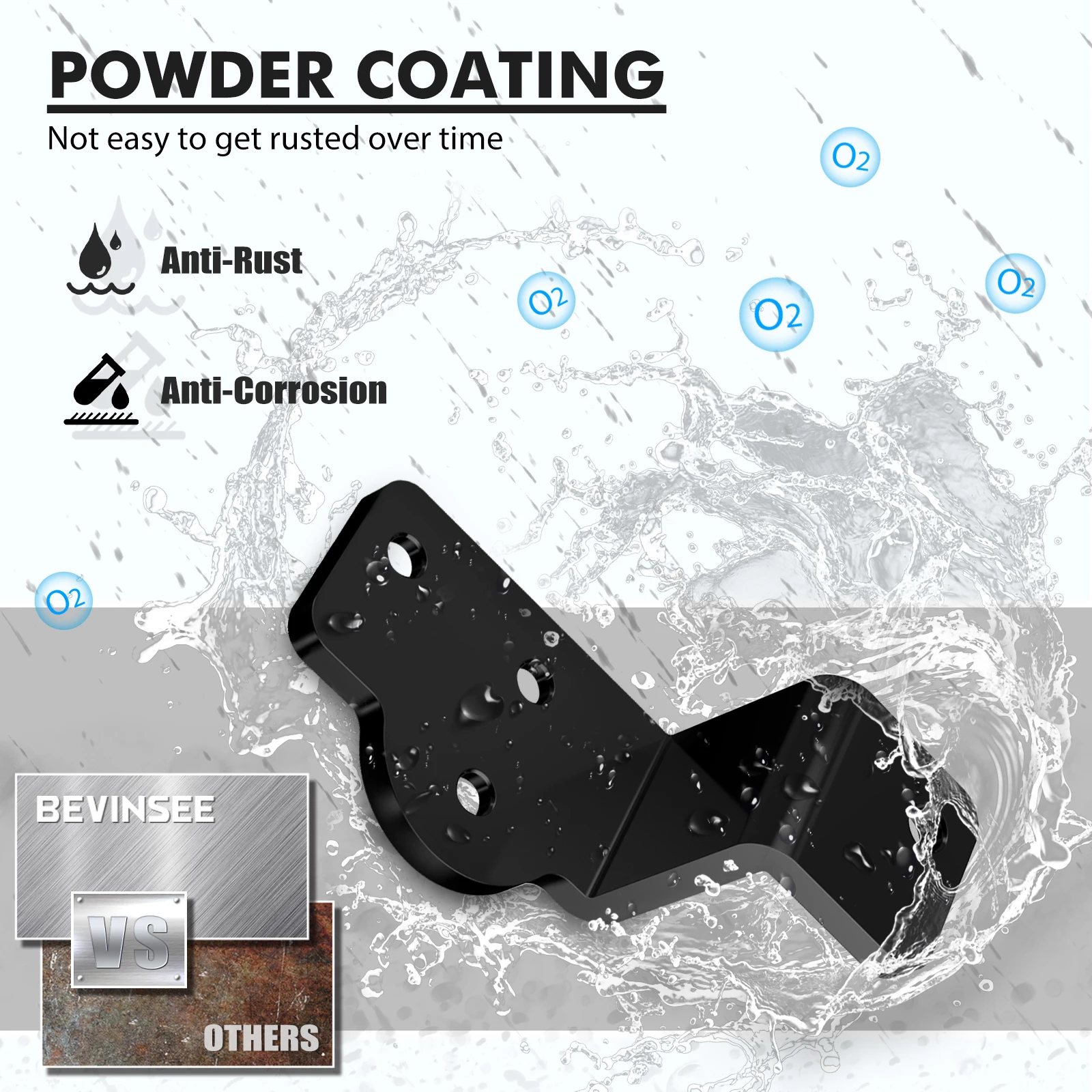 zastępczy stalowy wspornik subwoofera czarny do Jeep Wrangler JK 2007 2008 2009 2010