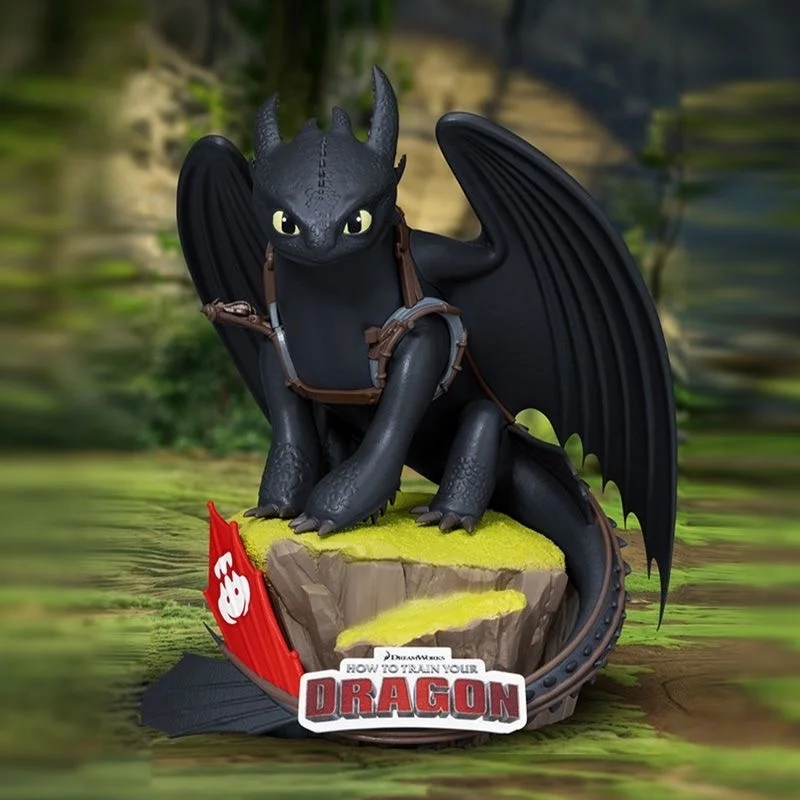 Фото Оригинальная фигурка Беззубика от Beast Kingdom, статуэтка из мультфильма «Как приручить дракона», настольное украшение, коллекционная модель, игрушка, подарок на день рождения №2