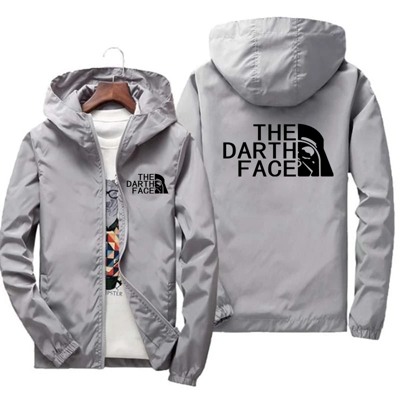 

Men THE DARTH FACE Bomber Jacket Men's Windproof Zipper Jacket Spring And Autumn Casual Work Jacket Fashion Sports Jacket